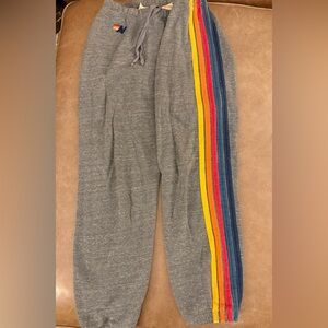 Aviator Nation five stripe Gray Joggers — XS